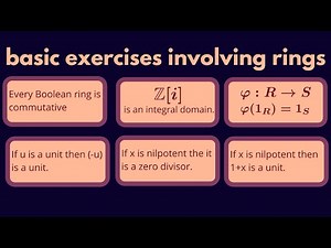 Abstract Algebra | Some basic exercises involving rings.