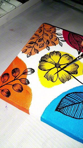 Beautiful Boho Style Acrylic Painting Tutorial