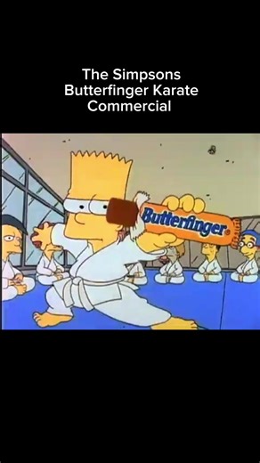 The Simpsons Butterfinger Commercial Karate Class #simpsons #nostalgia #commercial #90s