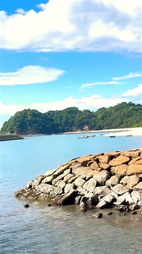 無人島の見える海 瀬戸内海 夕日スポット しまなみ海道近く