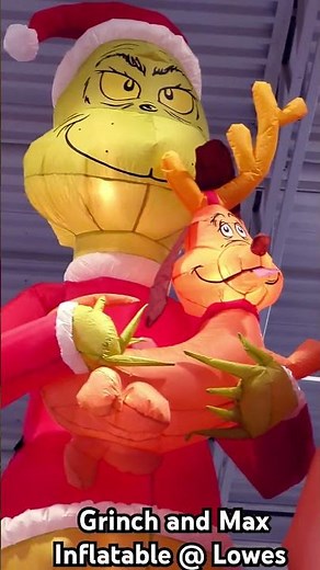 Grinch Max Christmas Inflatable #grinch #max #christmasinflatables #inflatable #christmas #gemmy