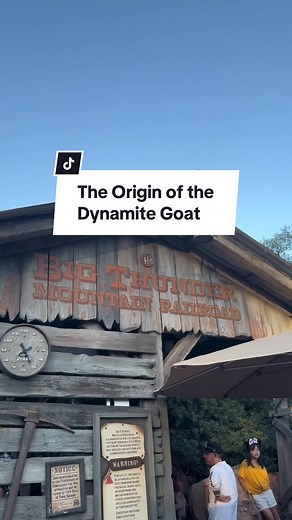 Disney’s Imagineers have borrowed many tales from history while creating the Disney parks, but this one might be my favorite 🧨🐐💥 Stories of dynamite-eating goats were being told as early as 1899, because that’s when a Boston newspaper reported a goat in a New Mexico mining camp ate 27 sticks of dynamite. The locals were (understandably) cautious and kept their distance from the goat, but a cowboy decided to have some target practice at random objects and ended up accidentally detonating said 