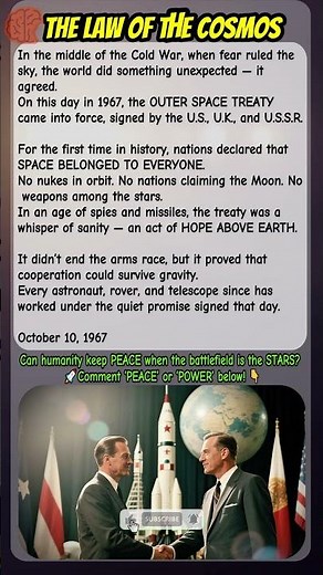 The Law of the Cosmos | Outer Space Treaty Takes Effect (1967)