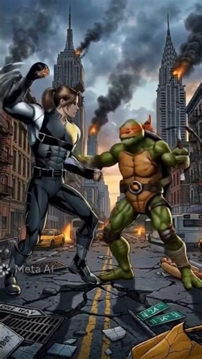 Winter Soldier vs Michelangelo 🥷Ninja vs Super Soldier