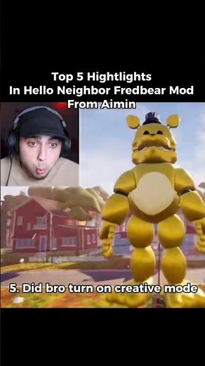 Highlights of Hello Neighbor From AiminOC 😂💔 #fnaf #meme #edit #rank #alizasehar #bome #rezatito