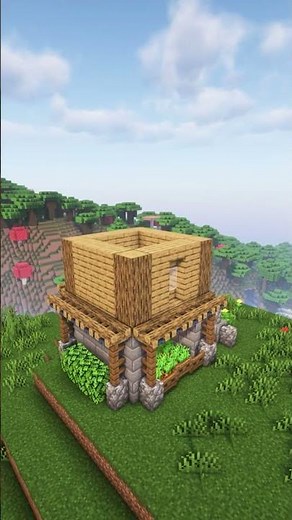 Стартовый Дом в Майн как Построить #майнкрафт #minecraft #shorts