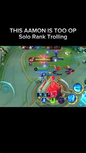 THIS AAMON IS TOO OP 💀 | Solo Rank Trolling | #shorts #mlbb #aamon