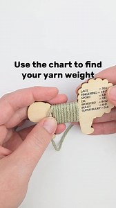 Do you have a mystery ball of yarn in your stash? The dandy-lion wraps per inch tool can help you find out what weight it is! Here's how: 1. Wrap your yarn around it (not too tight) 2. Use the chart to find your yarn weight Like this post if this would be helpful for you! | Twice Sheared Sheep