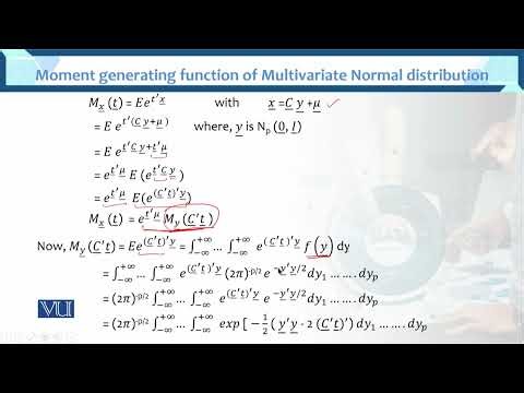 Generating function of Multivariate Normal distribution | Multivariate Analysis | STA633_Topic033