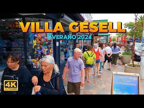 VILLA GESELL (Walking Tour )| ARGENTINA 4K 🇦🇷
