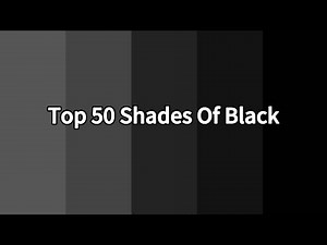 Exploring 50 Shades of Black | Satisfying Color Mix
