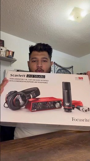 Unboxing My New Focusrite Scarlett #focusrite #youtubeshorts #shorts #music #dailyvlog #rap #drill