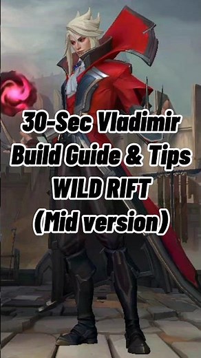 Quick Vladimir Build Guide and Tips(Mid Version) | League Of Legends: Wild Rift