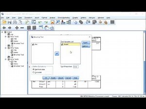 SPSS - Binomial test