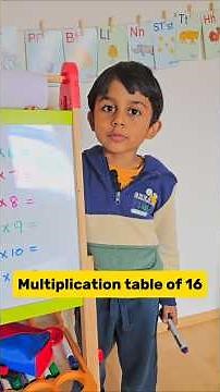 Learn the 16 multiplication table.