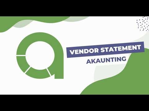 Vendor Statement App by Akaunting | Smart Vendor Payment Tracking & Reports