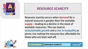 Resource Scarcity