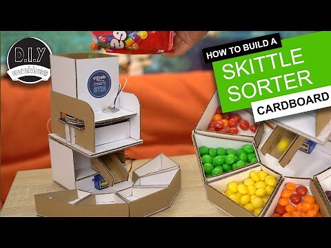 DIY Cardboard Skittle Sorting Machine - Arduino