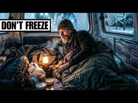 How Homeless People Sleep In A Freezing Van Without Heating All Winter