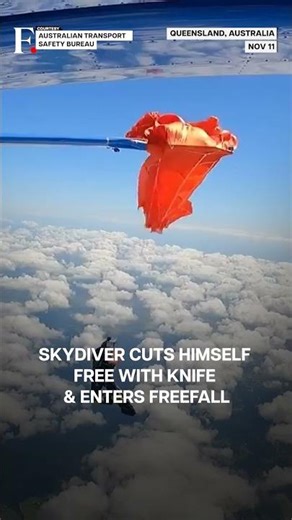 Watch: Skydiver’s Reserve Parachute Snags on Plane Wing in Australia | N18G