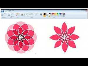 How to draw beautiful flower in ms paint/-