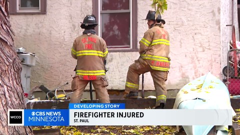 Firefighter hospitalized after battling fire in St. Paul