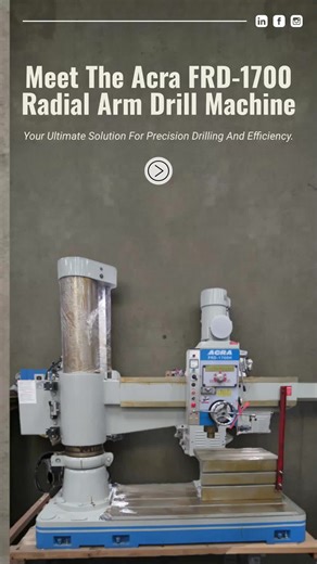 The Acra FRD-1700 combines durability and precision in drilling, tapping, and boring tasks. #OmniMachine #IndustrialMachinery #CNCMachines #PrecisionManufacturing #MadeInAmerica #MetalFabrication #MachineShop #ManufacturingSolutions #CNC #MachineTools #MachinesForSale #Fabrication #MetalBending #FiberLasers #PressBrakes #Lathes #Milling #MetalTurning #Saws #Bandsaws #Presses #HydraulicPress #DrillPress #PlateRolls #Ironworkers #EDM #MachiningCenter #Grinder #VTL #PlasmaCutting #Waterjet #Automat