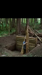 49K views · 804 reactions | Building a half buried cabin part 1 -Bushcraftimprovisation #offgridcabin #bush #fyp #wildernessskills #logcabin #outdoors #survival #offgrid #shelter #bonfire | Bonfire 2.0 | Facebook