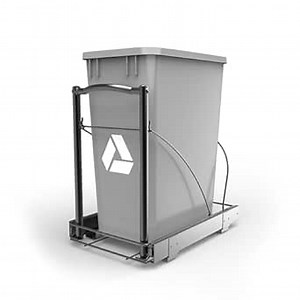 Pugala Pull Out Trash Can Under Cabinet, 50 Quart / 12.5 Gallon Under Sink Trash Can, Garbage Can Cabinet Pull Slide Out for Kitchen