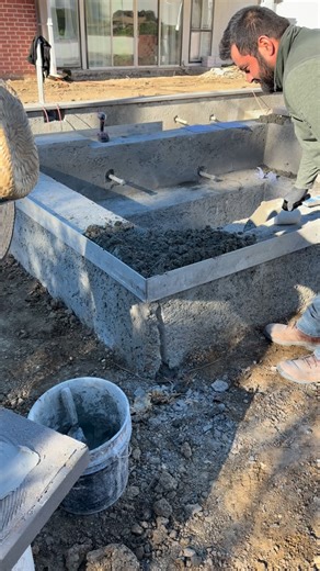 Come install the pool coping with us! Coping is where a pool really starts to take shape. It ties the design together, sets the tone for the look, and gives the whole space a polished finish. Another step closer to the final reveal.# . . . . #poolconstruction #outdoorliving #backyard #pool #backyardgoals #swimmingpool #poollife | Smart Swim Pool Construction