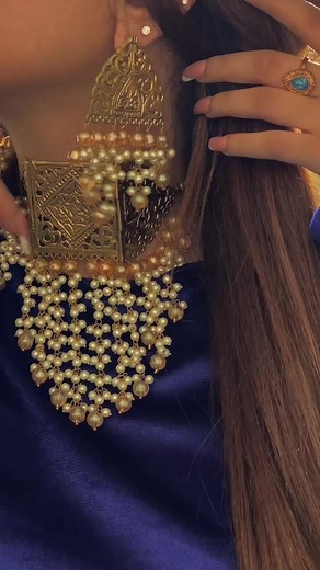 Elegant White Pearl Jewelry Set by Kuchi Jewels