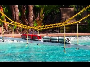 Train crash over longest suspension bridge