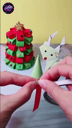 How to Make a Paper Christmas Tree | DIY Holiday Decor