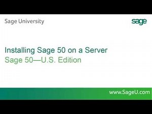 Sage 50 – U S Edition – Installing Sage 50 2016 on a Server