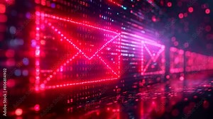 A side view of a secure web layout shows an email risk warning alert on an envelope icon, highlighting the significance of cybersecurity measures