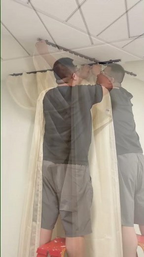 Snake Track + Sheer Drapes | Minimalist Ripple Fold Look #homedecor #curtains #interiordesign