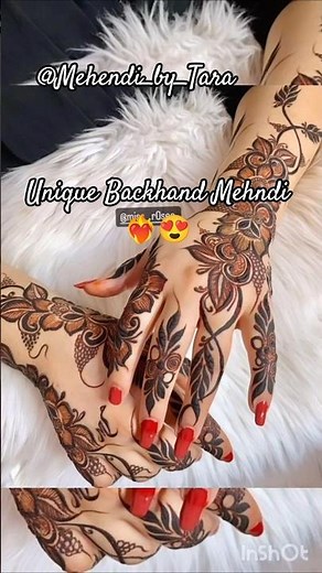 Unique Simple Backhand Mehndi Designs 😍❤️‍🔥|Trending Stylish Elegant Dubai Pattern Khafeef Mehendi