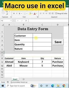 Macro use in excel | How to record macro in excel | excel shortcut keys #excel #exceltips #ExcelZMN