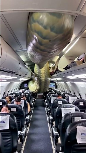 Snake on a Plane?! Real Footage of Massive Python Aboard Flight