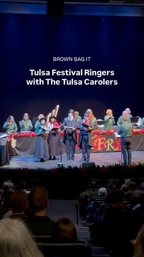 You know the holidays have really arrived when the Tulsa Festival Ringers give their annual performance at our Brown Bag It free concert series! There’s something about the bells that brings that festive spirit to life. Yesterday, not only did we have the Tulsa Festival Ringers in the building, but they were also accompanied by The Tulsa Carolers! A memorable day for families, friends, and workers on their lunch break to ~ring~ in the holiday spirit — together 🔔✨ #freeevents #artsforall #holida