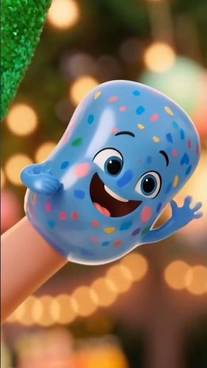 🎈Balloon Finger Family - Blue Balloon Song 💙#shorts #kidssongs #nurseryrhymes