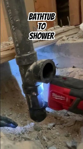 Converting a Bathtub to a Walk In Shower #diy #sweatequity #plumbing