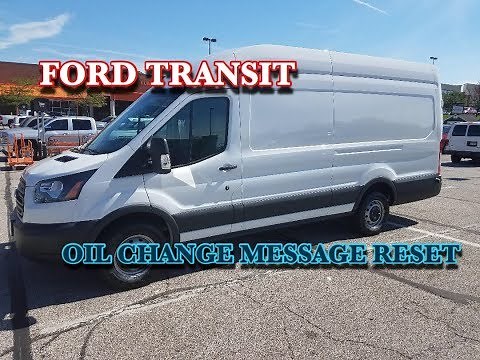 HOW TO RESET THE "CHANGE OIL" MESSAGE | 2019 FORD TRANSIT