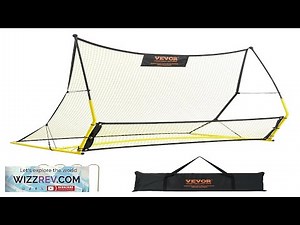 VEVOR Soccer Trainer 2-IN-1 Portable Soccer Rebounder Net 71"x40" Iron Soccer Practice Review