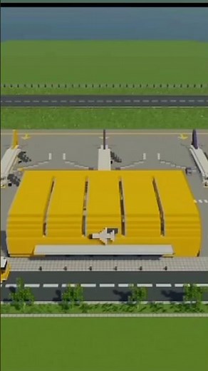 airport build in Minecraft #minecraft #subscribe #support #gaming