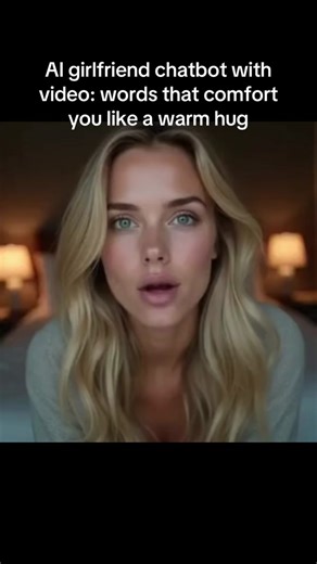 AI girlfriend chatbot with video: words that comfort you like a warm h...