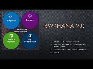 BW4HANA - Introductory Session - FAQs and Course Content