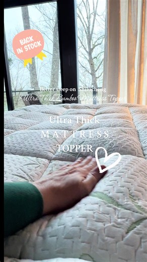 Enhance Sleep with Ultra Thick Bamboo Mattress Topper