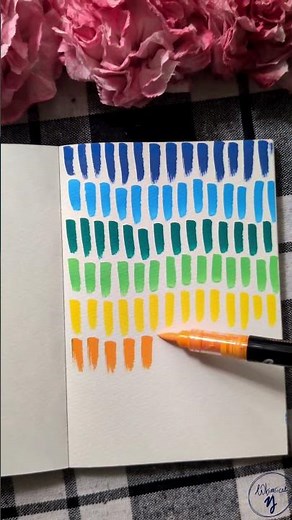 Easy Beginner Drawing ✨ Aesthetic Marker Strokes for Relaxing & Stress Relief