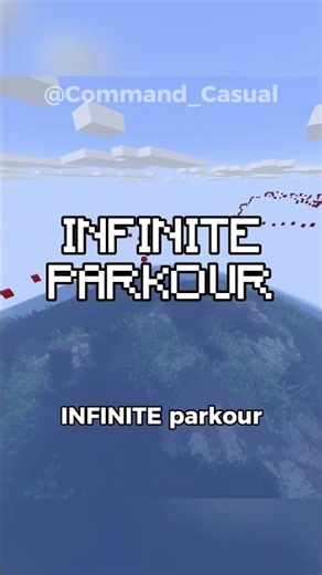 INFINITE Parkour Generation With ONE Command Block